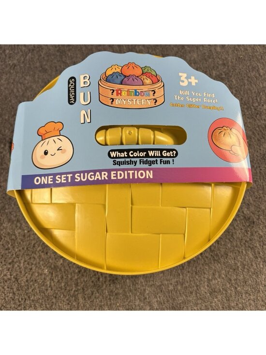 Other - Rainbow Mystery Squishy Bun Fidget Toy w/ Display Packaging 3 Lbs Rare 10 Inch